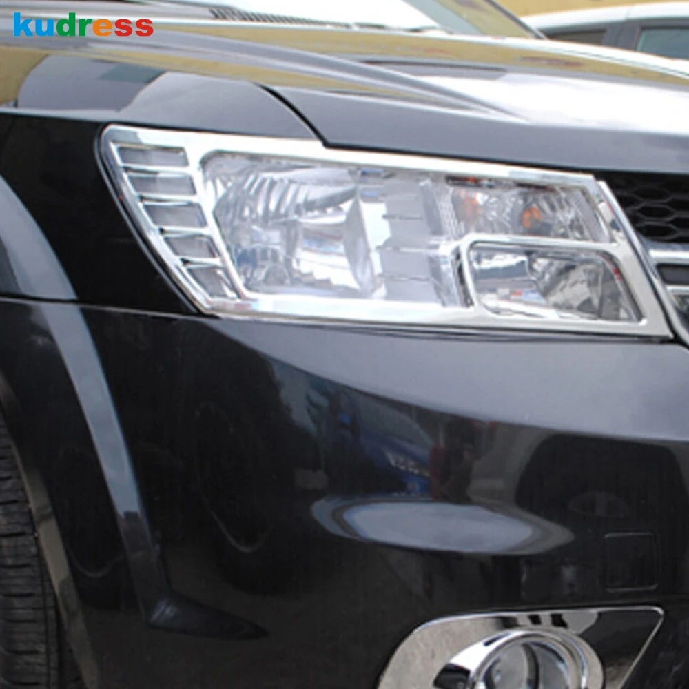 Для Dodge Journey JCUV JC 2012 2013 2014 2015 для Fiat Freemont ABS Хромированная передняя фара Крышка