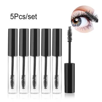 

5PCS 10mL Empty Mascara Tube Cosmetics Container Mascara Tube With Lash Brush DIY Mascara Container Travel Refillable Bottle