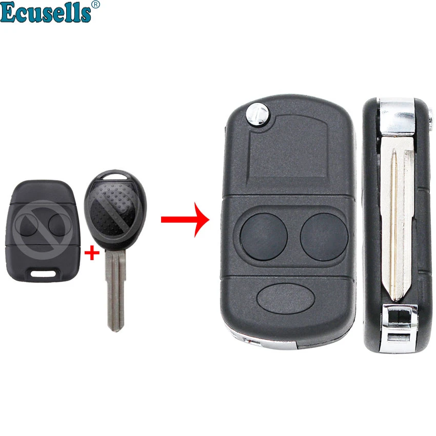 Modified Folding Remote Key Shell 2 Button For Land Rover Defender Discovery Freelander Rover 100 0 25 400 45 Mg Tf Zr Zs Car Key Aliexpress