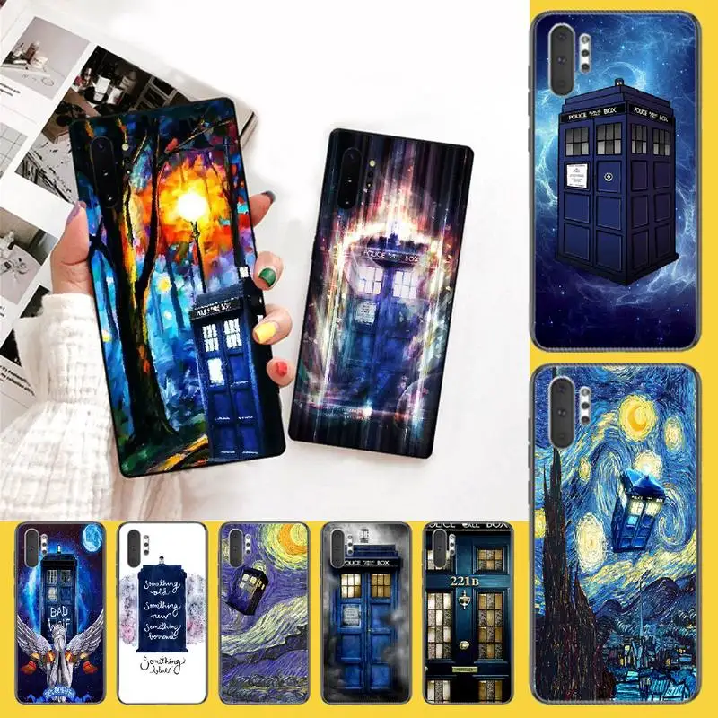PENGHUWAN Tardis десятый Doctor Мягкий Силиконовый ТПУ чехол для телефона Samsung Note 3 4 5 7 8 9 10 pro