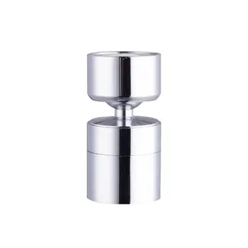 

Kitchen Sink Aerator Solid Brass Big Angle Swivel Faucet 2Function 1.8GPM Chrome