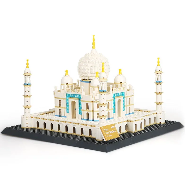 

New Streetview Maker Architecture Agra TAJ MAHAL AGRA fit city Building Blocks Bricks Toys For Children Birthday gift