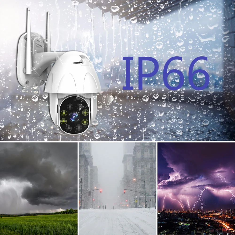 Уличная PTZ IP камера с Wi Fi 720P/1080p скоростная купольная безопасности 4xzoom 2 МП ИК