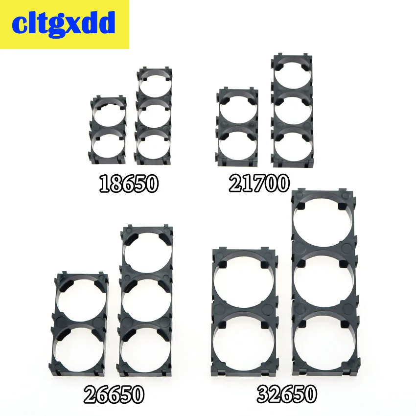 20pcs 18650 21700 26650 32650 Lithium Cell Cylindrical Battery Case Holder Batteries Pack Plastic Fireproof Bracket |