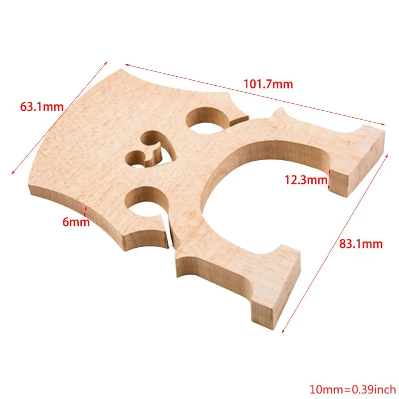 1 шт. изысканный Виолончель мост 4/4 3/4 1/2 1/4 1/8 Одежда высшего качества клена Y1QE - Цвет: 1