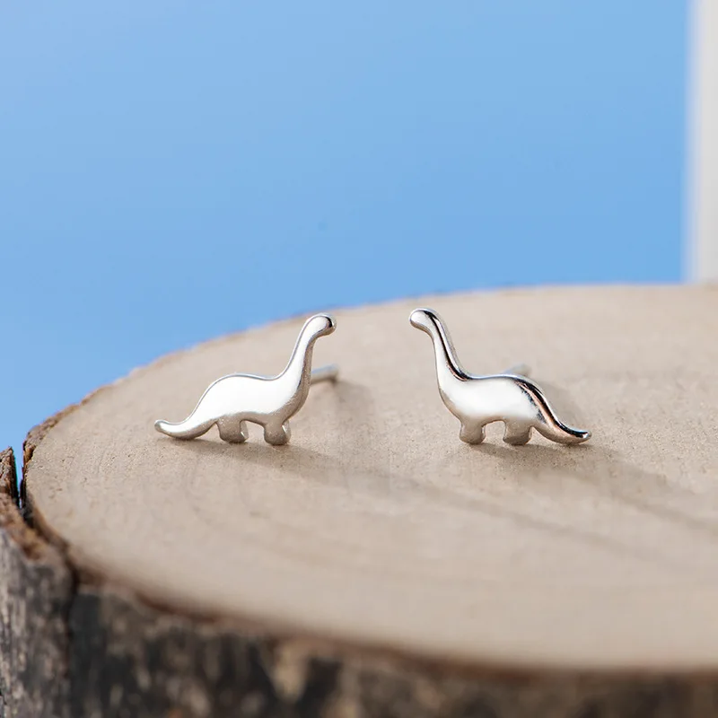 925-Sterling-Silver-Animals-Dinosaur-Stud-Earrings-For-Women-Grils-Wedding-Gift-Female-pendientes-mujer-moda