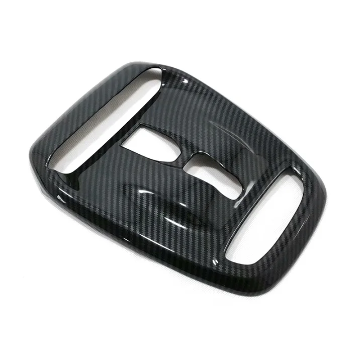 carbon fiber color Автомобиль Стайлинг Интерьер Передняя крыша купол лампочка освещения подножки рамка Крышка отделка 1 шт. для Volvo XC40 - Название цвета: carbon fiber color
