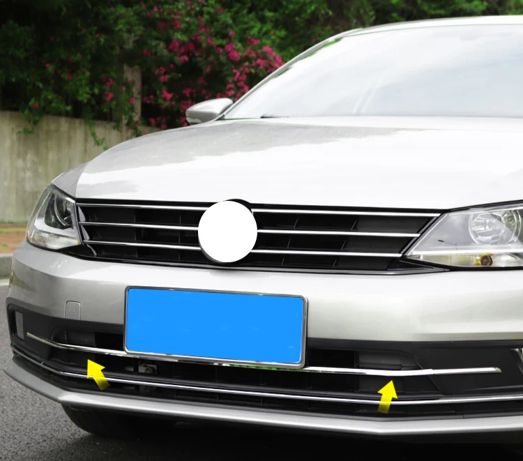 Lsrtw2017 для Sagitar Jetta Mk6 автомобильный передний гриль средняя сетчатая Полоса декоративные аксессуары для интерьера хром