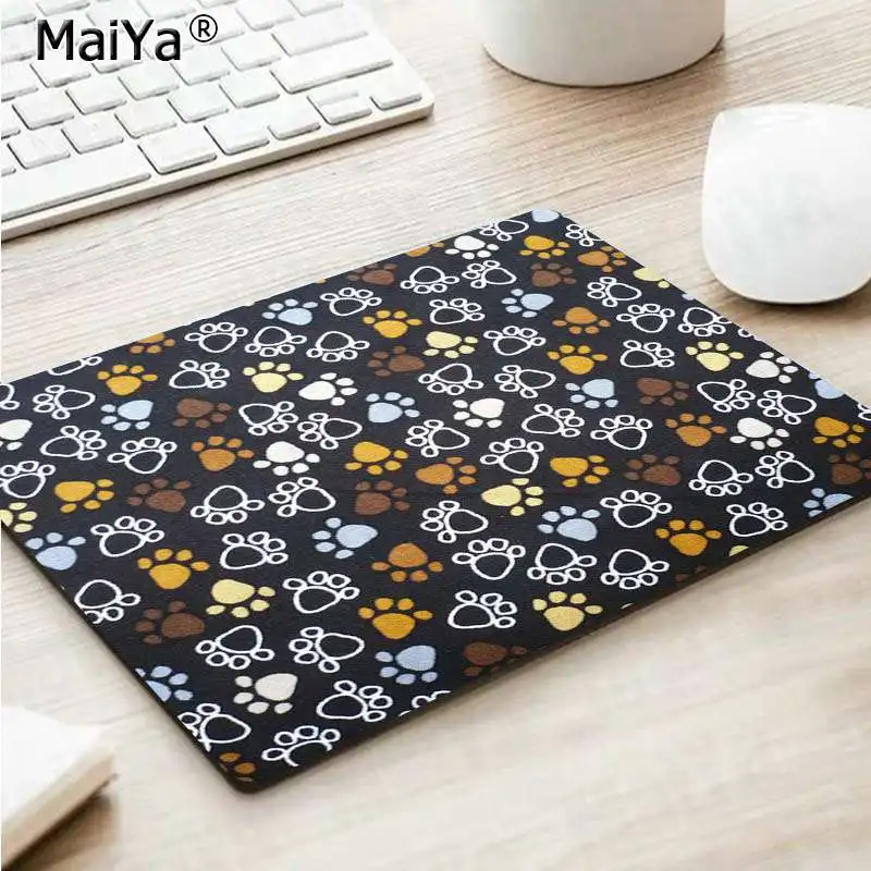 MaiYa пользовательский кожаный коврик с принтом кошачьей лапы DIY дизайн игровой с узором коврик для мыши Лидер продаж игровой коврик для мыши - Цвет: No Lock Edge18x22cm