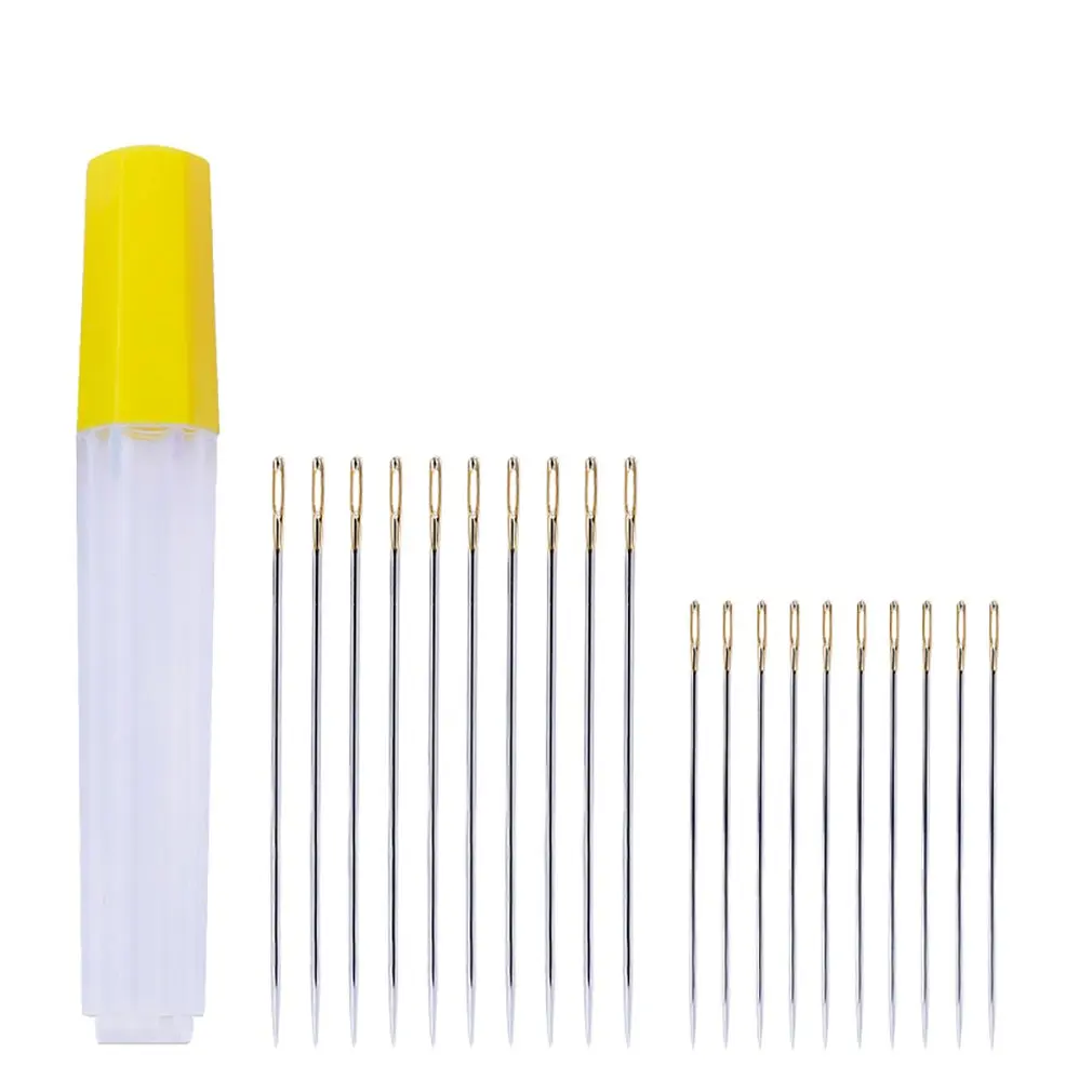 C01-006-00015 Metal Hollow Single Pointed Knitting Needle Sweater Staight Needle Weave Craft Yarn Stitches - Цвет: 10pcs