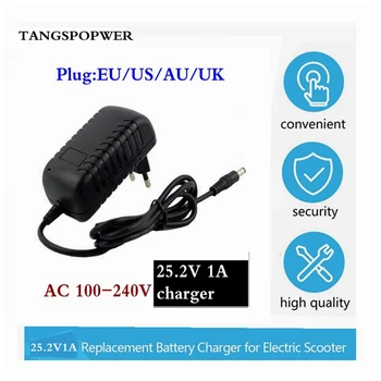 

25.2V 1000mA 1A 5.5 * 2.1mm Universal AC Power Supply Adapter Wall Charger for Lithium Battery EU / AU Package / Plug + Free Shi