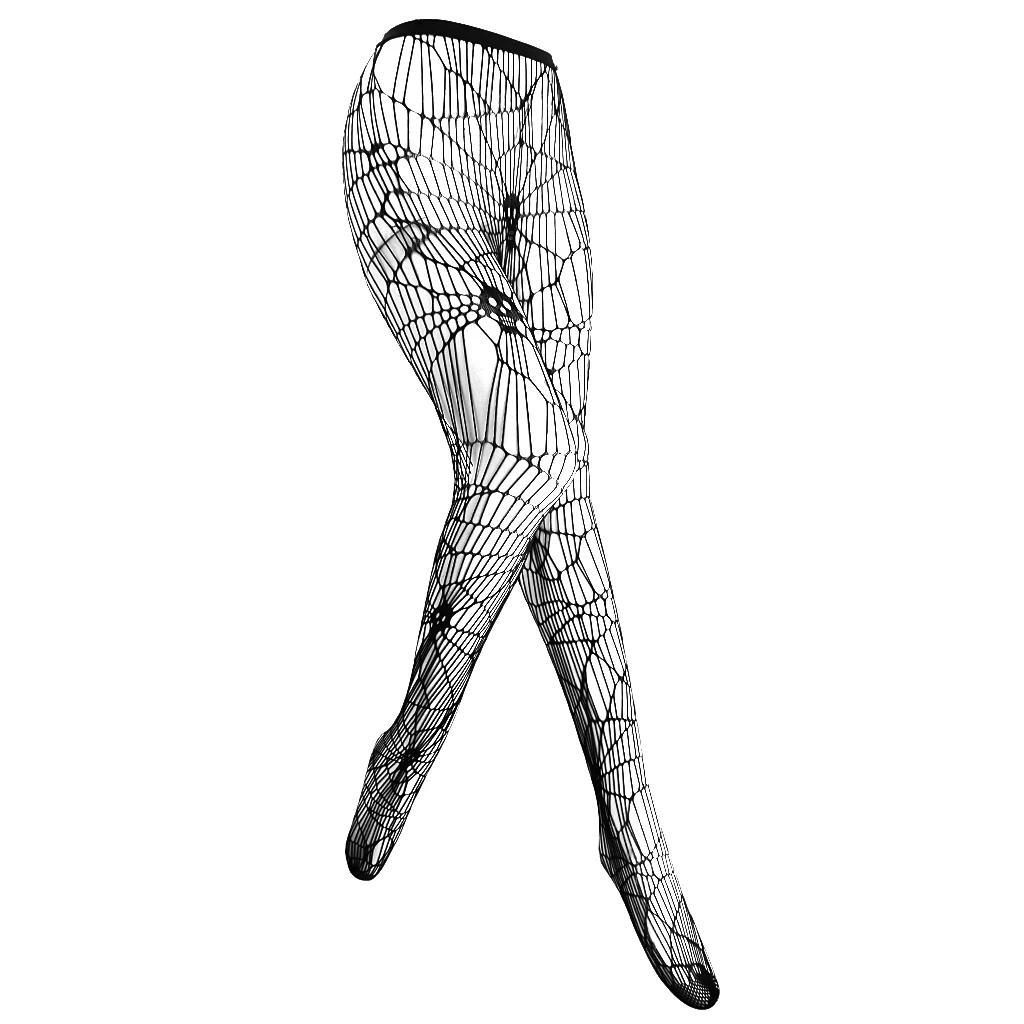 Scary Skull Fishnet Stockings Halloween Party Ladies Costume Fancy Dress Up