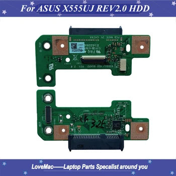 

High quality original HDD connector For Asus X555U X555UA A555U F555U K555U X555UJ Rev 2.0 Hard disk drive board 100% Tested