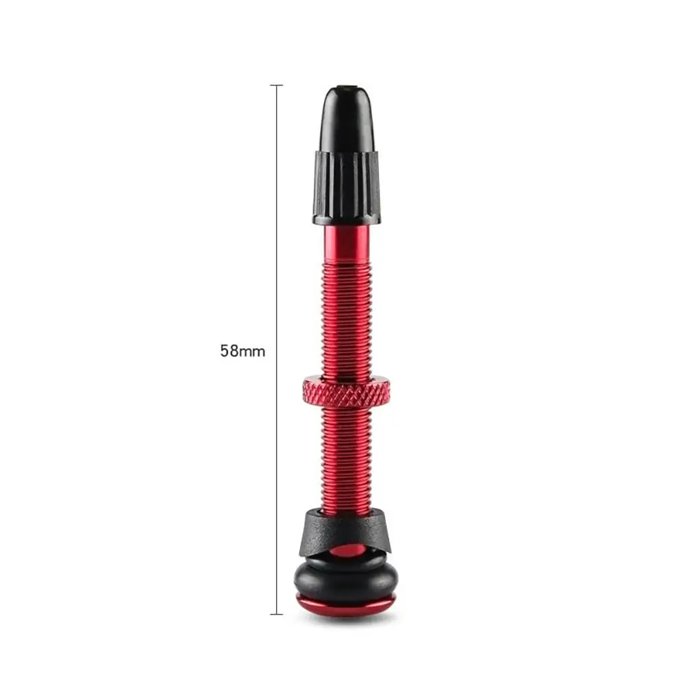 Red 58MM MeterMall велосипедная вакуумная насадка на колесо велосипеда вакуумное колесо бескамерное вакуумное Расширение 72 мм сопло из алюминиевого сплава - Цвет: Red 58MM