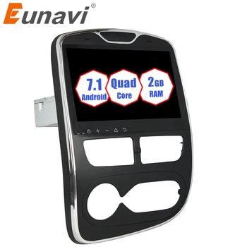 

Eunavi 1 Din 10.1'' Android 9.0 Car GPS Navigation Radio Stereo For Renault Clio 2016 2017 Quad Core 2G RAM WIFI Bluetooth RDS