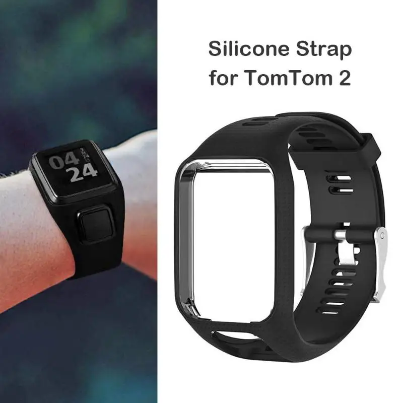 Силиконовый сменный Браслет ремешок для TomTom Runner 2 3 Спортивные часы Tom 2 3 серии мягкий смарт-браслет