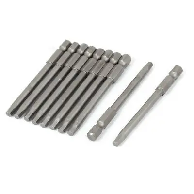 

1/4 Inch Shank 75mm Long H4.0 Magnetic Hex Hexagon Screwdriver Bits 10pcs
