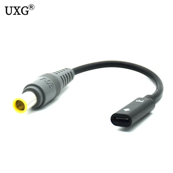 

USB Type C Female to 7.9 X 5.5mm Male Plug Connector USB C Power Adapter Converter Laptop Charging Cable Cord for Lenovo Charger