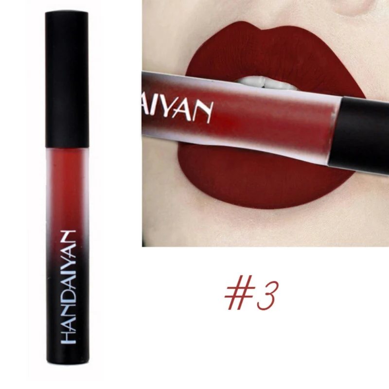 Long Lasting Sexy Lipstick Moisturizer Velvet Pigment Lip Glaze Makeup Matte Liquid Lip Gloss