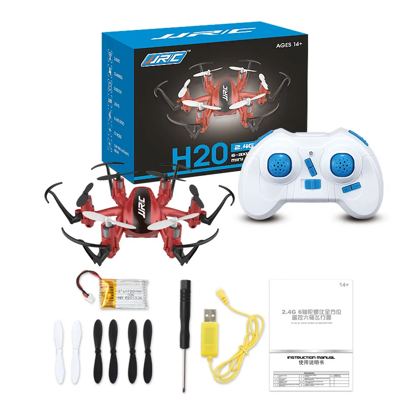 

Jjrc H20 2.4G Mini Remote Control Six-Axis Aircraft Pattern Rotating Headless Mode Indoor Unmanned Aerial Vehicle