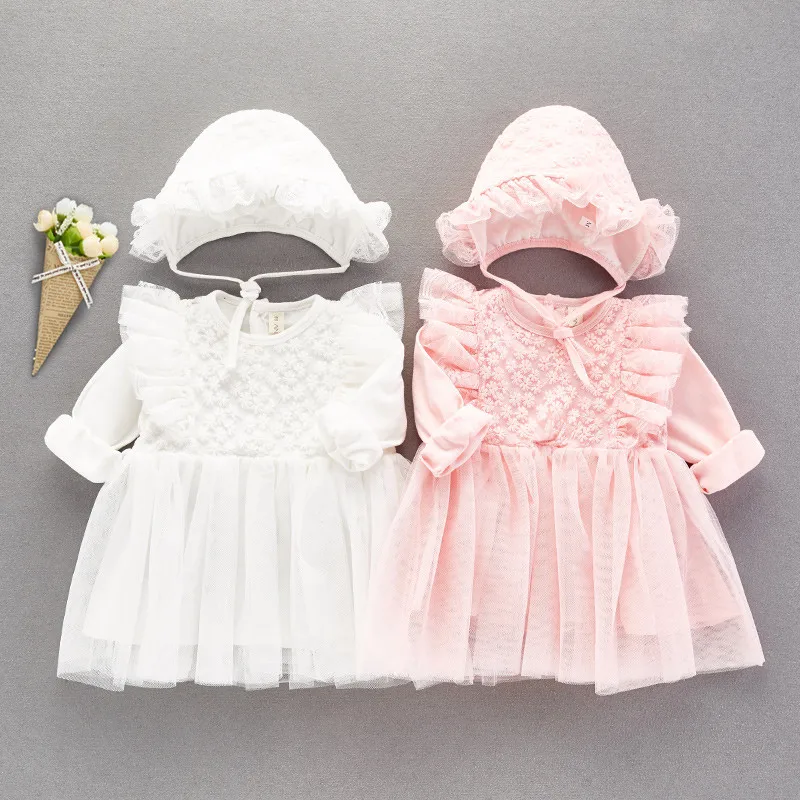 Long Sleeve Lace Baby Girl Dress Party and Wedding Dresses Baptism Princess  Cotton Baby Girls Clothes Autumn New - AliExpress 1501