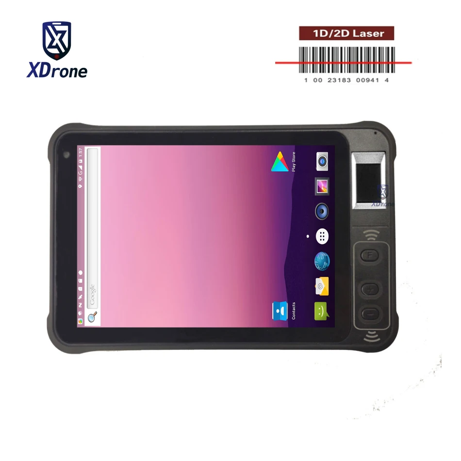 Оригинальный сканер штрих-кода KT75 1D 2D Android 8 1 PDA считыватель отпечатков пальцев