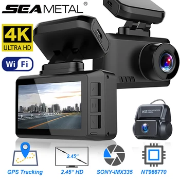 

Car DVR Dash Cam 4K Ultra HD 2.4" Driving Recorder WIFI 3840*2160P 30FPS 170 Wide Angle Detection GPS Tracker Dashcam Registrar