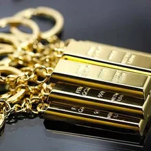 Модель БРИКС золотые стержни брелок инвестиционные ценные бумаги золото Finance компания только подарок настраиваемые, с логотипом