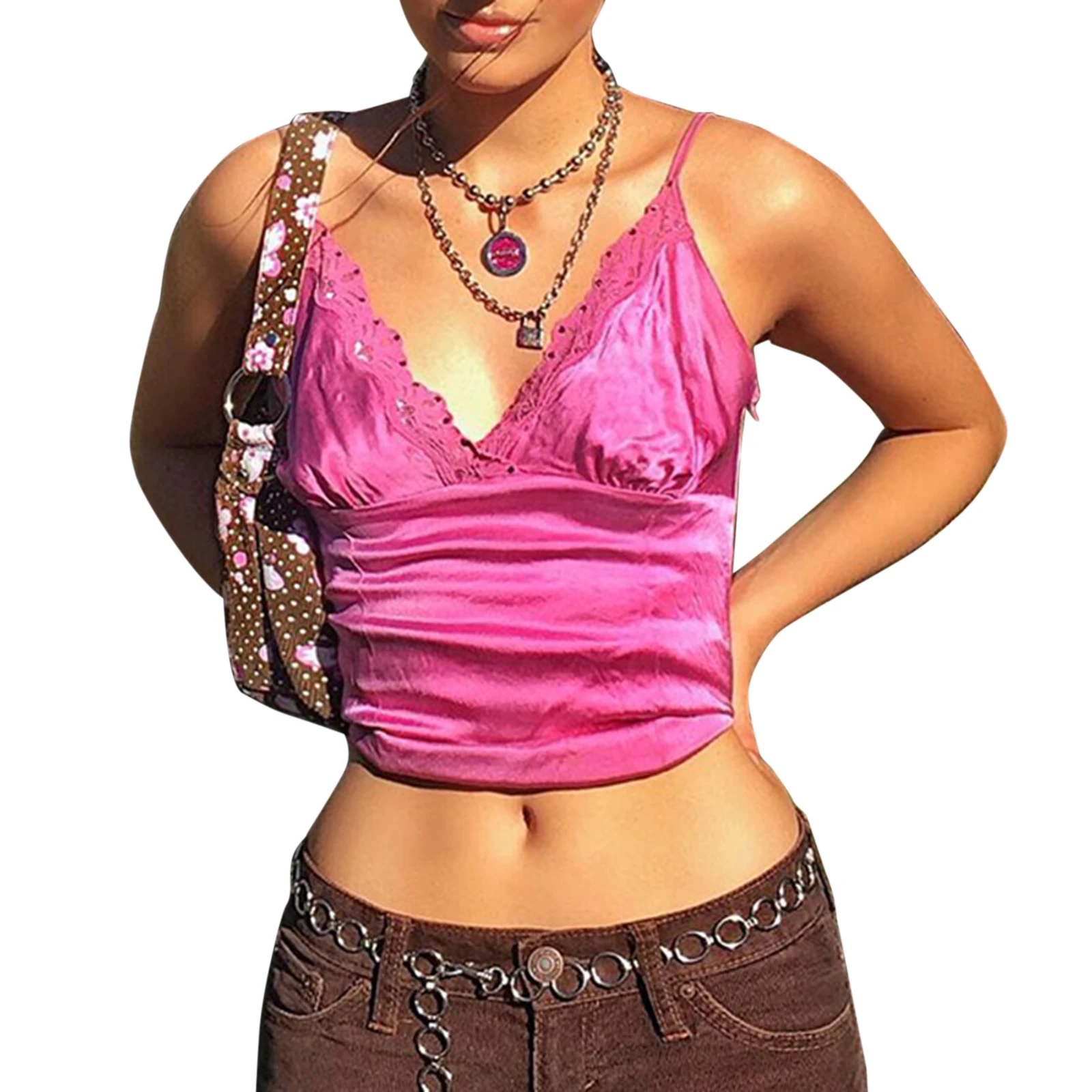 

Spring Summer V Neck Sleeveless Tanks Sexy Crop Top Women Milkmaid Cami Tops Tees Backless Strappy Top