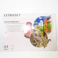 LETRASET Bleedproof блок для заметок маркерная бумага для рисования A4 50 листов 70gsm