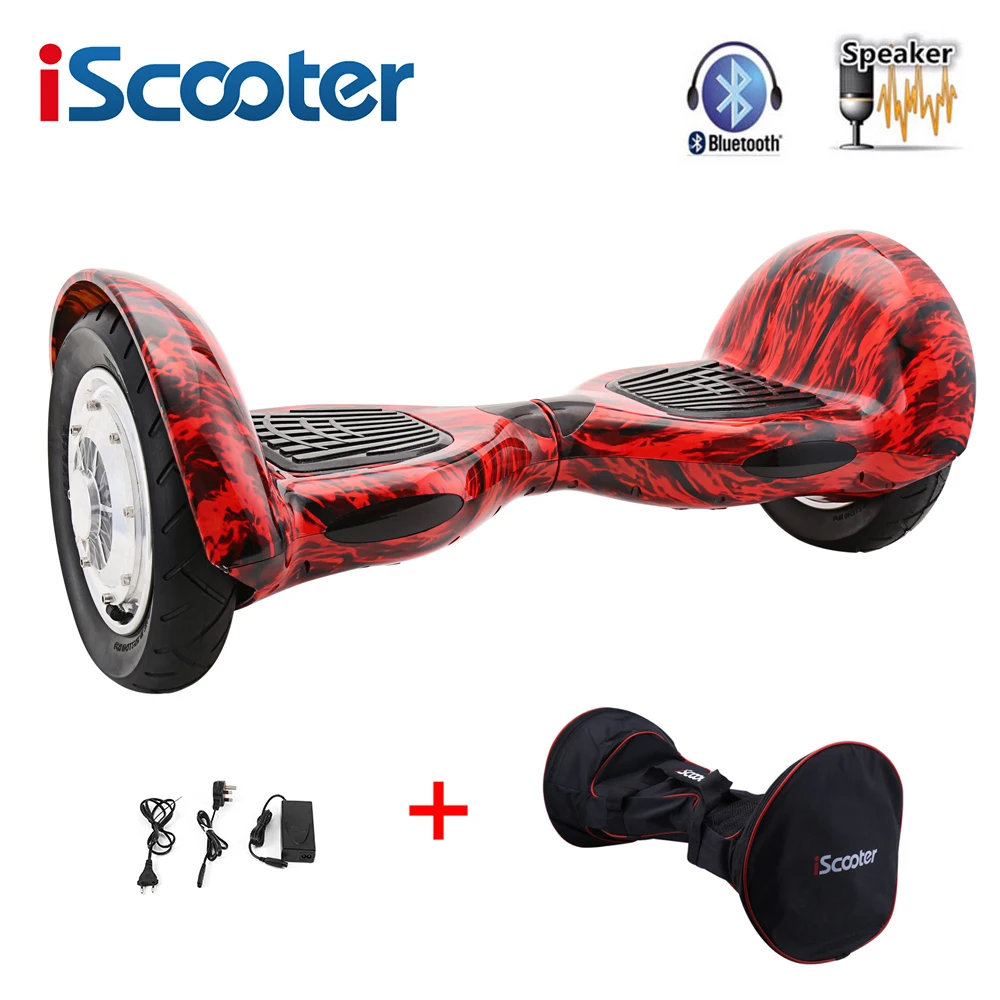 10 Inch Bluetooth Two Wheel Smart Self Balancing Scooter Electric Skateboard With Speaker - IScooter Hoverboard UL2722 Giroskuter image 5