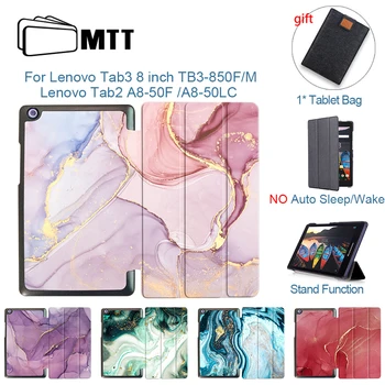 

MTT Marble PU Leather Case For Lenovo Tab 3 8.0 inch TB3-850F TB3-850M Cover for Lenovo Tab 2 A8-50 A8-50F A8-50LC Tablet Funda