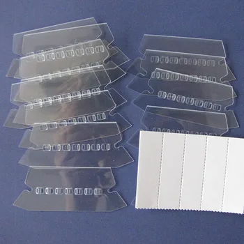 

100pcs Professional Hanging Office Crafts Durable Film Smooth Bendable Label File Index Convenient Transparent PVC