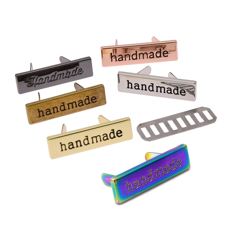 Description Picture 4 of item10Pcs High Quality Metal Handmade Garment Tags Labels Clothing Tags for Sewing Clothes DIY Craft Decoration Accessories