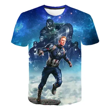 

2019 NEW Marvel Avengers 4 final t shirt 3d printing superhero America T shirt Cosplay T shirt kids new summer fashion t shirt