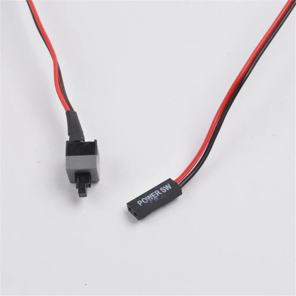 

0.5m Computer Host Power Switch Line With Plug Line Chassis Reset Button Restart Line Desktop Power Reset Button