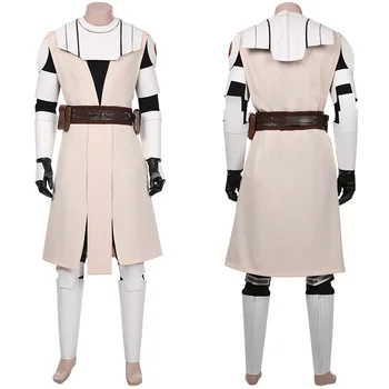 

Star Cosplay Wars The Clone Wars Obi Wan Kenobi Cosplay Costume Uniform Outfits Coat+Pant Halloween Carnival Suit