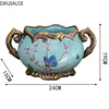 European Ceramic Crafts Decoration Living Room Desktop Flower Arrangement Vase Dining Table Entrance Vase Home Decorations 6