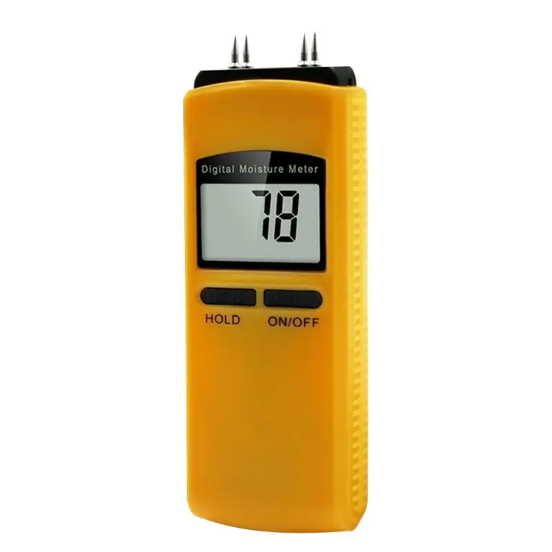 

Portable 4 Pins Digital Moisture Meter with LCD Display Wood Paper Wall Humidity Detector