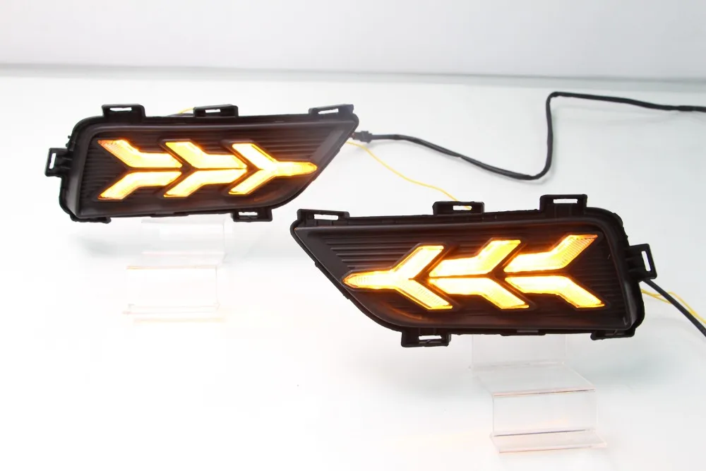 Год для Roewe RX3 дневной свет Автомобильные аксессуары светодиодный DRL фары для Roewe RX3 противотуманные фары