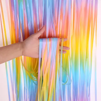 

Wedding Party Backdrop Curtains Macaron Tinsel Fringe Foil Curtain Birthday Wedding Decoration Adult Anniversary Decor