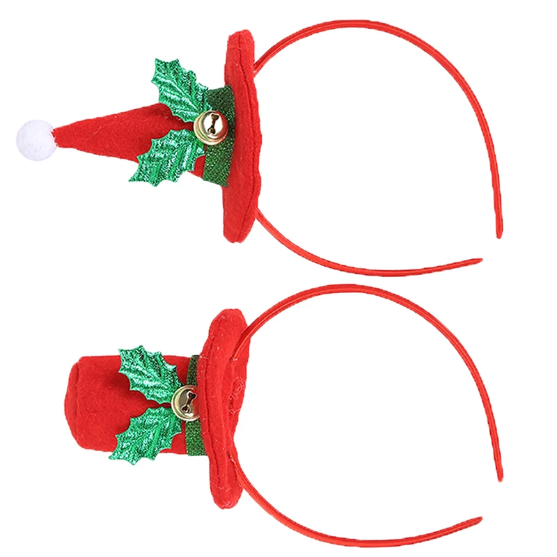 New Christmas Head Hoop Christmas headband Hot Christmas Headband Santa Xmas Party Decor Double Hair Band Clasp Hoop Navidad