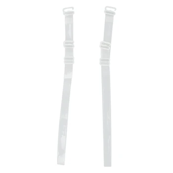 

1 Pair Adjustable Invisible Transparent Clear Bra Straps 1.0cm