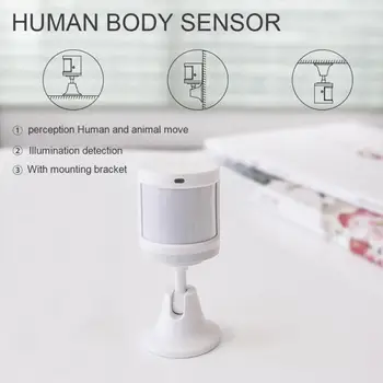 

New Arrival Motion Sensor Human Body Sensor Movement ZigBee For Alarm Wireless System Work Connection V0K7