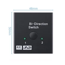 Répartiteur HDMI bidirectionnel 1x2/2x1, commutateur, sortie 2 en 1 pour PS4/3 TV Box, AdapterCL, commutateur 4K compatible HDMI