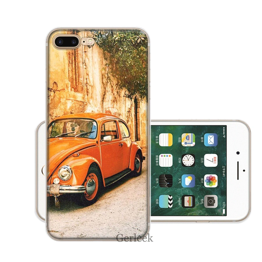 Чехол для мобильного телефона iPhone 11 Pro 6 6s 7 8 P Lus iPhone XR X XS Max 5 5S SE Shell винтажный VW Beetle для Coque жесткий чехол - Цвет: H7