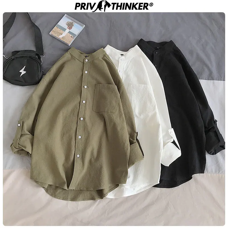 Privathinker Осень Повседневная Женская рубашка оверсайз с длинным рукавом клетчатая