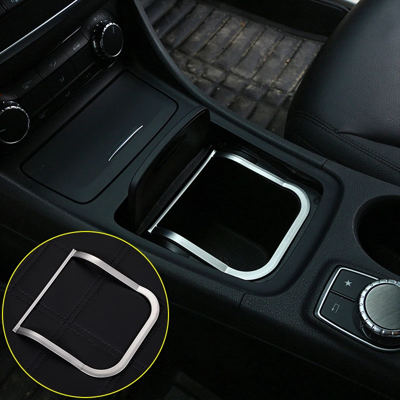 ABS хром рамка центральной консоли для хранения Mercedes Benz CLA GLA A Class B200 A180 W176 W117 C117