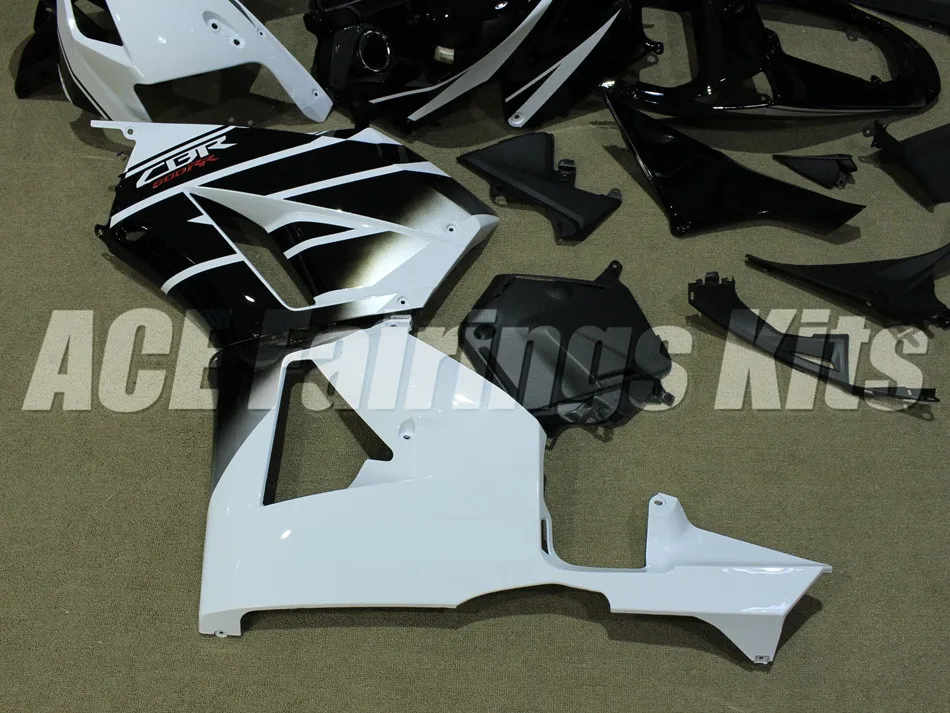 Инъекций ABS Полный комплект обтекателя подходит для Honda CBR600RR 13, 14, 15, 16, 17, F5 2013 Обтекатели женский костюм из двух вещей черно-белый