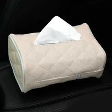 Автомобильная коробка для салфеток, кожаные бумажные держатели для спинки сиденья автомобиля, чехлы для хранения салфеток для дома